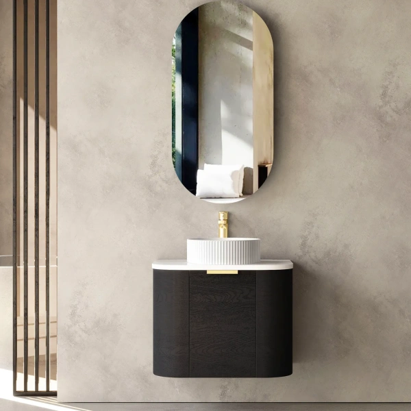 Bondi 600mm Wall Hung Curve Vanity (12TH & NTH Only)