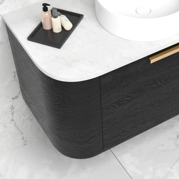 Bondi 600mm Wall Hung Curve Vanity (12TH & NTH Only) - Image 8