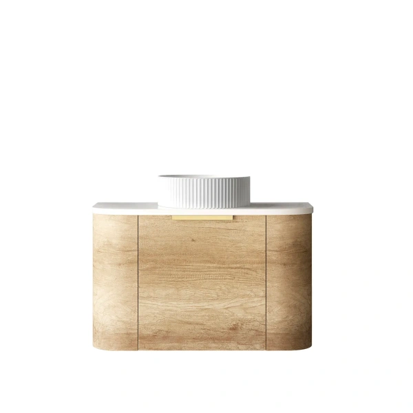 Bondi 750mm Wall Hung Curve Vanity (12TH & NTH Only) - Image 5