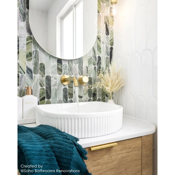 Bondi 750mm Wall Hung Curve Vanity (12TH & NTH Only) - Image 3