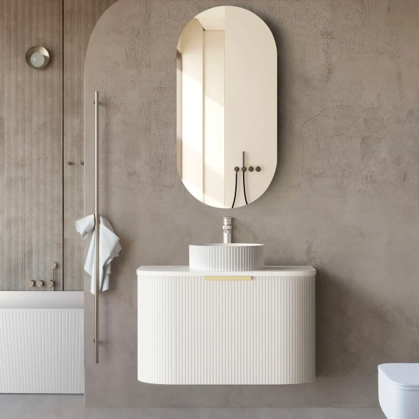 Bondi 750mm Fluted Curve Vanity (12TH & NTH Only) - Image 2