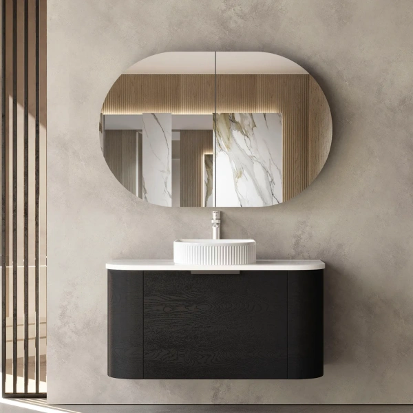 Bondi 900mm Wall Hung Curve Vanity