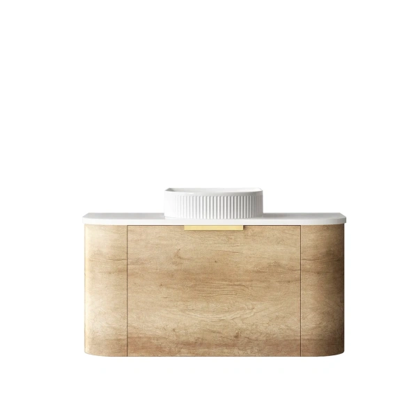 Bondi 900mm Wall Hung Curve Vanity - Image 5