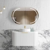 Bondi 900mm Fluted Wall Hung Curve Vanity