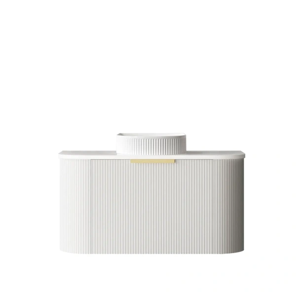 Bondi 900mm Fluted Wall Hung Curve Vanity - Image 4