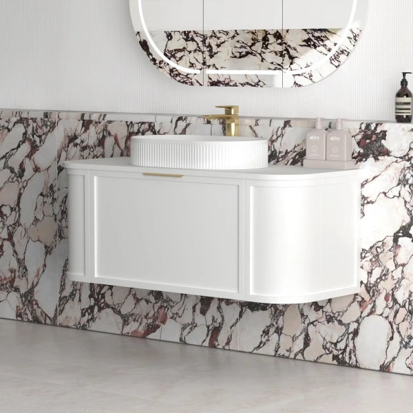 Hampshire 1200mm Wall Hung Curve Vanity - Image 7