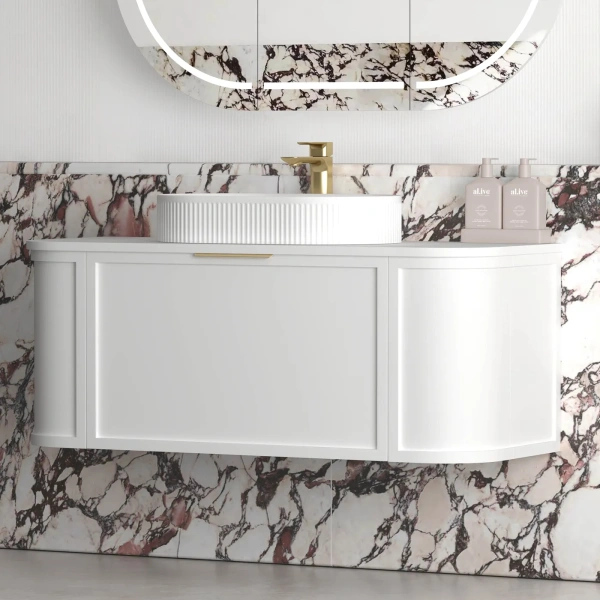 Hampshire 1200mm Wall Hung Curve Vanity - Image 6