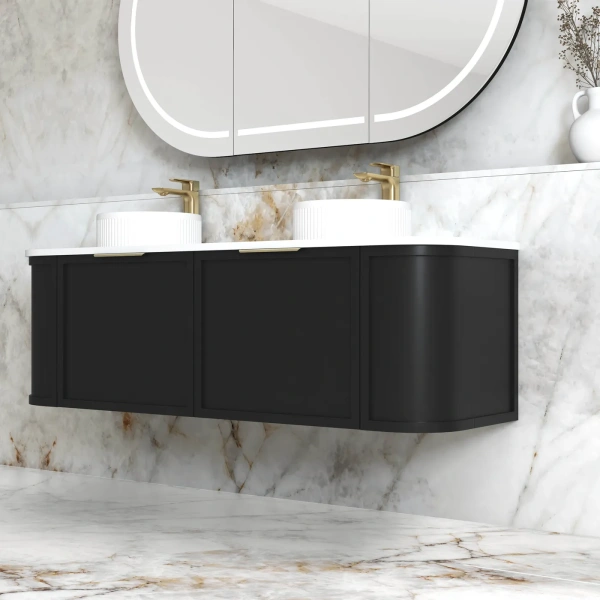 Hampshire 1500mm Wall Hung Curve Vanity - Image 2