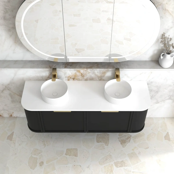 Hampshire 1500mm Wall Hung Curve Vanity - Image 3