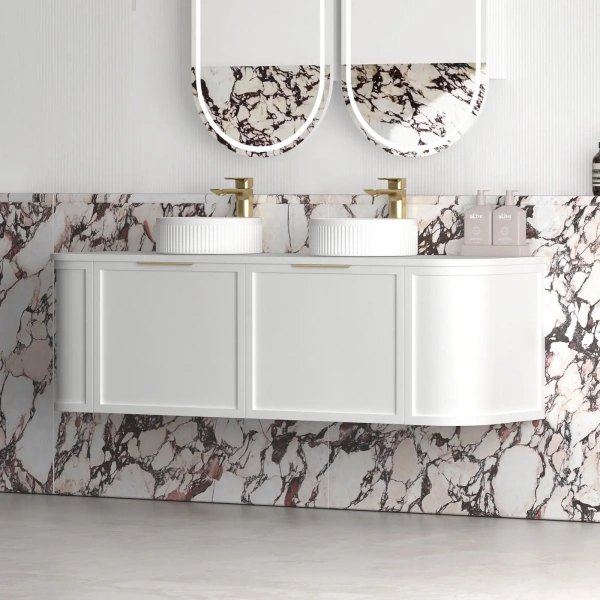 Hampshire 1500mm Wall Hung Curve Vanity - Image 7