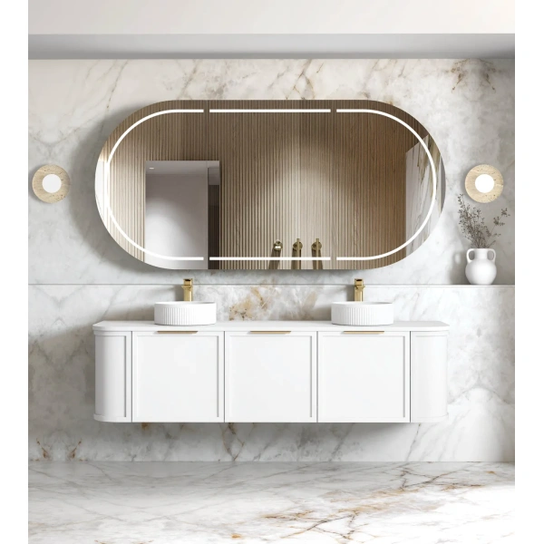 Hampshire 1800mm Wall Hung Curve Vanity - Image 6