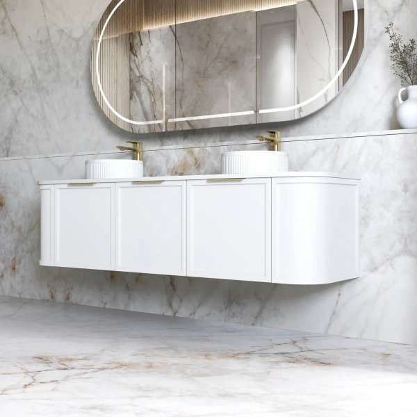 Hampshire 1800mm Wall Hung Curve Vanity - Image 7