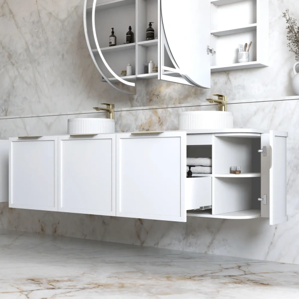 Hampshire 1800mm Wall Hung Curve Vanity - Image 9