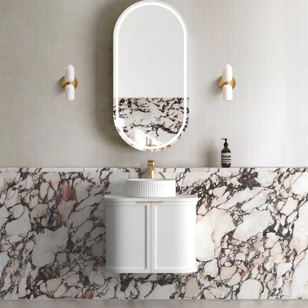 Hampshire 600mm Wall Hung Curve Vanity - Image 12
