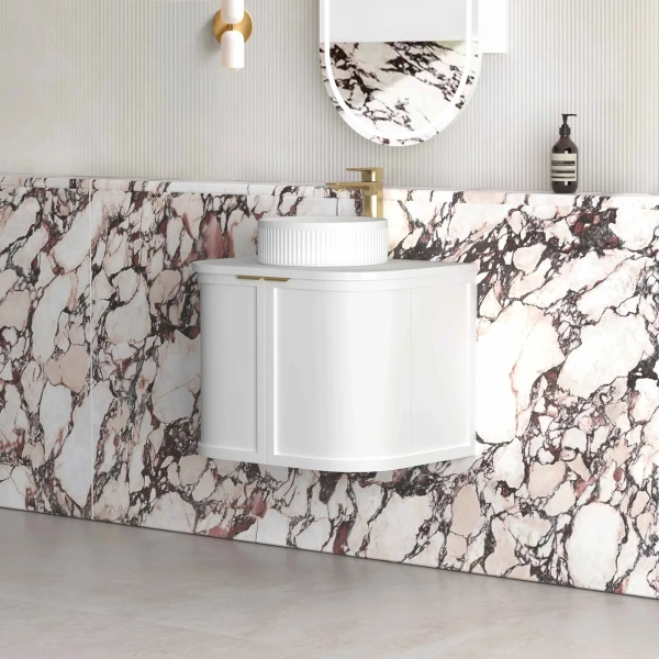 Hampshire 600mm Wall Hung Curve Vanity - Image 11