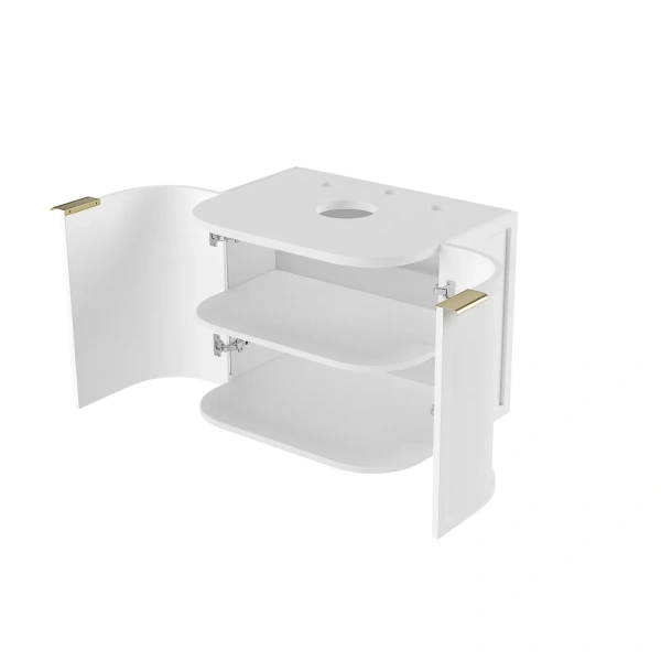 Hampshire 600mm Wall Hung Curve Vanity - Image 8