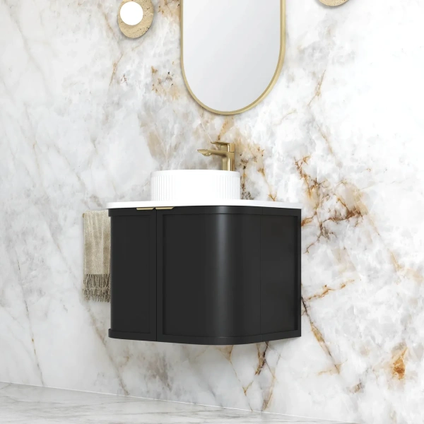 Hampshire 600mm Wall Hung Curve Vanity - Image 2