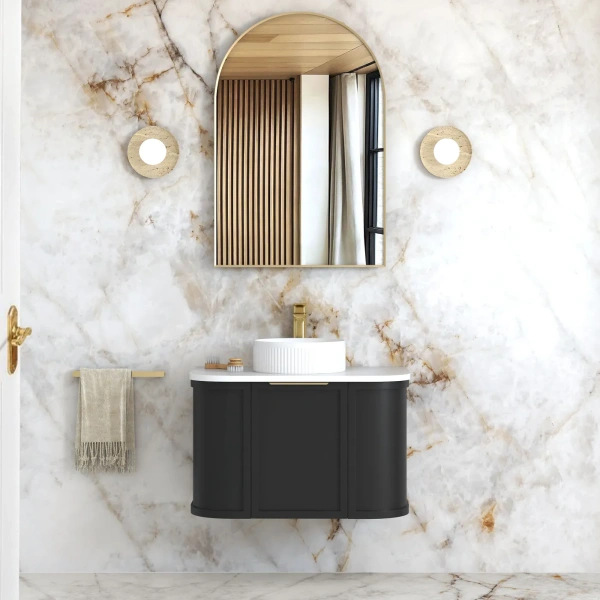 Hampshire 750mm Wall Hung Curve Vanity (12TH & NTH Only)