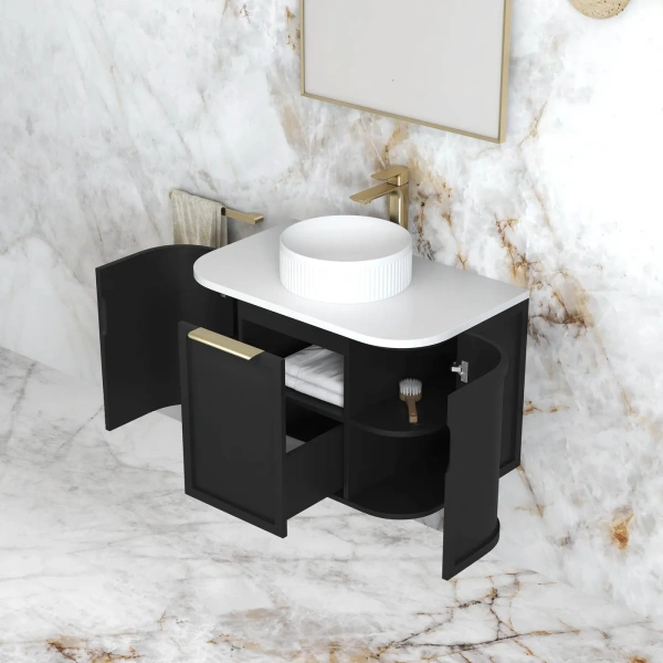 Hampshire 750mm Wall Hung Curve Vanity (12TH & NTH Only) - Image 4