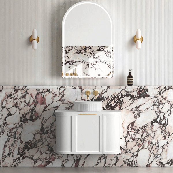 Hampshire 750mm Wall Hung Curve Vanity (12TH & NTH Only) - Image 8