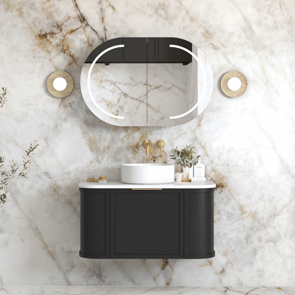 Hampshire 900mm Wall Hung Curve Vanity