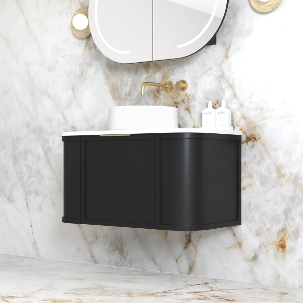 Hampshire 900mm Wall Hung Curve Vanity - Image 11