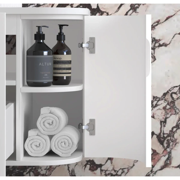 Hampshire 900mm Wall Hung Curve Vanity - Image 5
