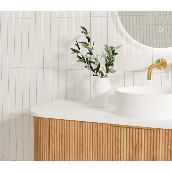 Bondi 1200mm Fluted Wall Hung Curve Vanity - Image 13