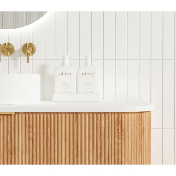 Bondi 1200mm Fluted Wall Hung Curve Vanity - Image 12