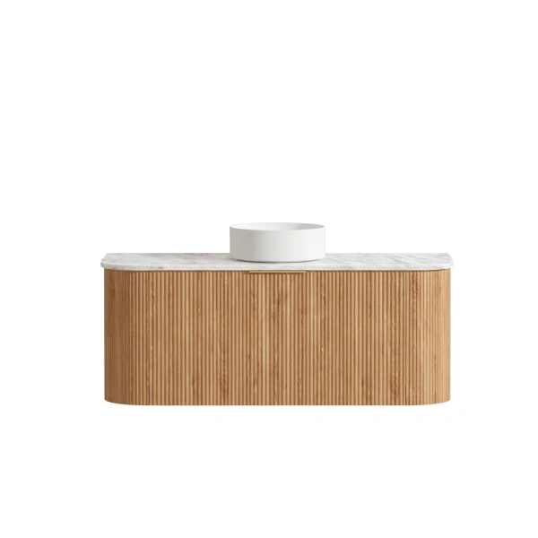 Bondi 1200mm Fluted Wall Hung Curve Vanity - Image 10