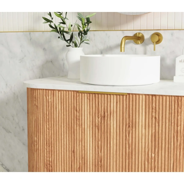 Bondi 1500mm Fluted Wall Hung Curve Vanity - Image 13