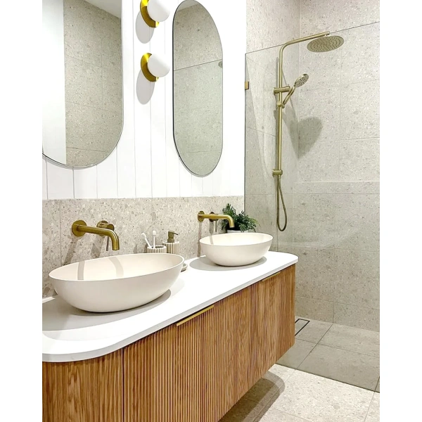 Bondi 1500mm Fluted Wall Hung Curve Vanity - Image 9