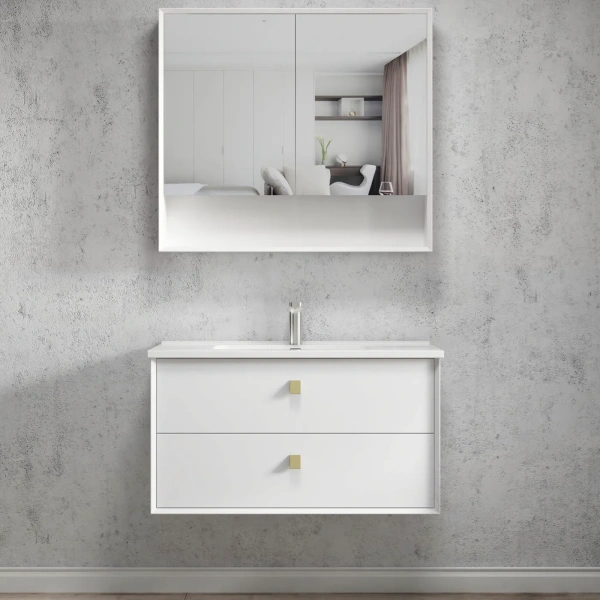 Boston 900mm Wall Hung Vanity - Image 3