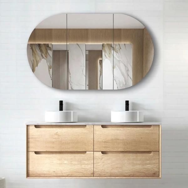 Byron 1200mm Wall Hung Vanity Double Bowl - Image 9