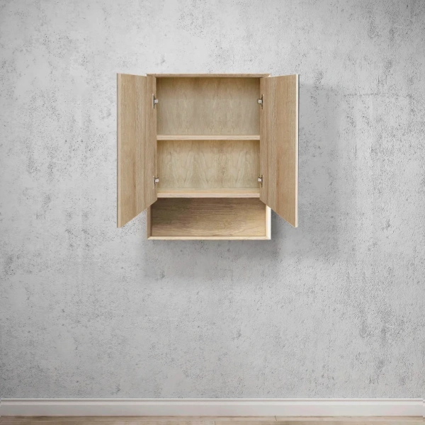 Byron 600x800 Natural Oak Shaving Cabinet - Image 2