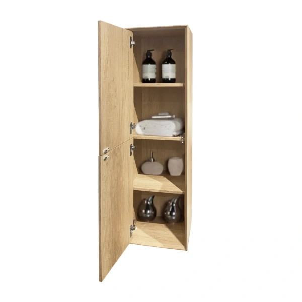 Byron Tall Boy 350x300x1200 Natural Oak - Image 2