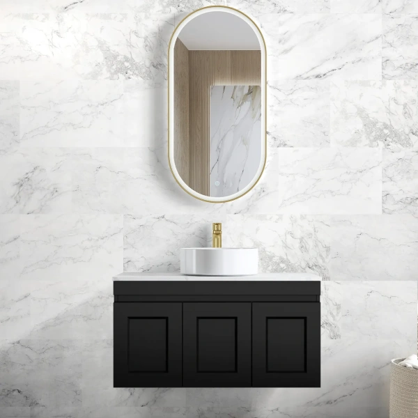 Hampton Mark II 900mm Wall Hung Vanity - Image 2