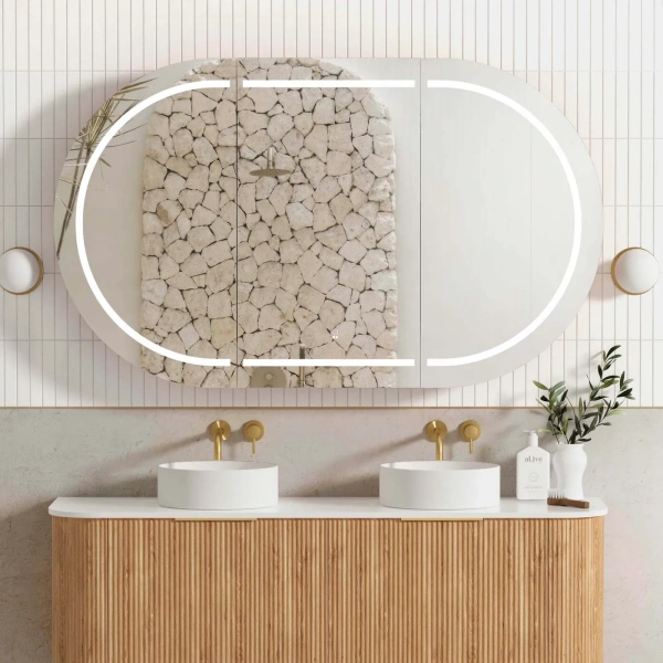 LED Bondi 1500x900 Shaving Cabinet - Image 4