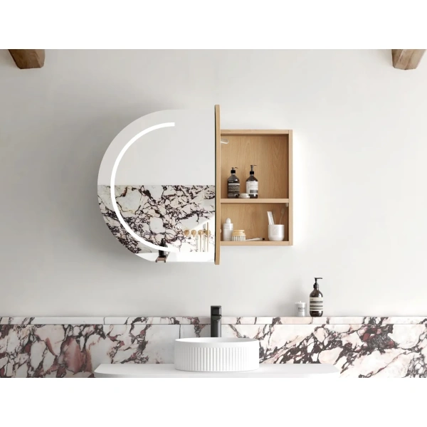 LED Bondi 900x600 Shaving Cabinet - Image 5