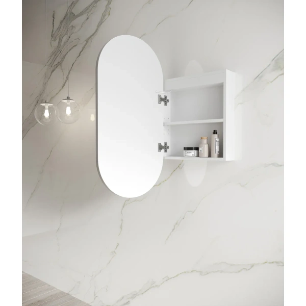 LED Noosa 900x450 Shaving Cabinet - Image 4