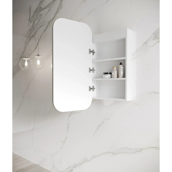 LED Newport 900x450 Shaving Cabinet Soft Square - Image 9