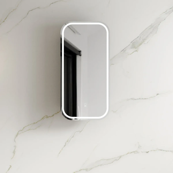 LED Newport 900x450 Shaving Cabinet Soft Square - Image 7