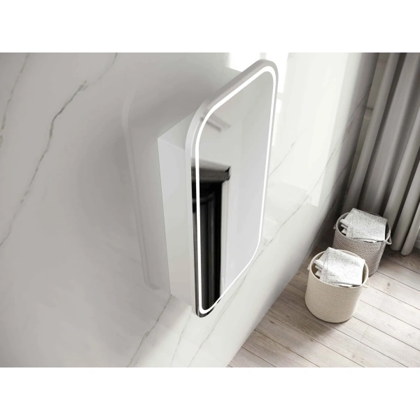 LED Newport 900x450 Shaving Cabinet Soft Square - Image 8