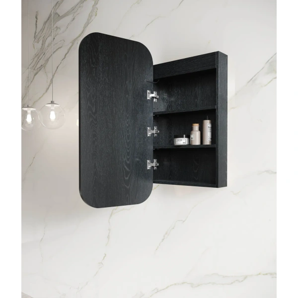 LED Newport 900x450 Shaving Cabinet Soft Square - Image 3