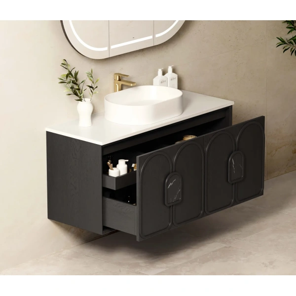 Laguna 1200mm Oak Wall Hung Vanity - Image 5