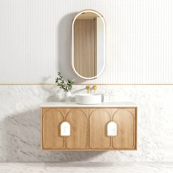 Laguna 1200mm Oak Wall Hung Vanity - Image 9