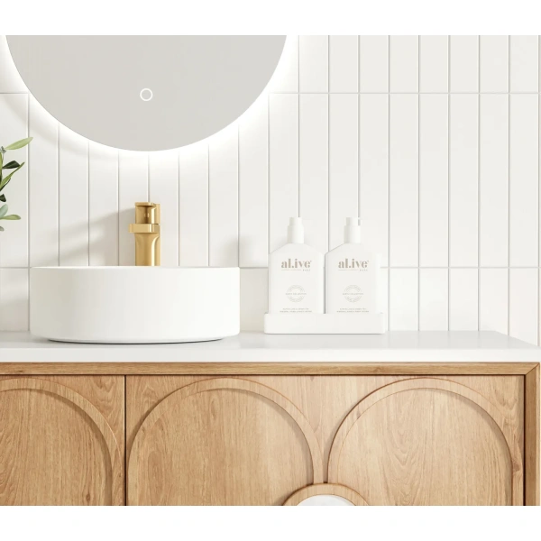 Laguna 1200mm Oak Wall Hung Vanity - Image 12