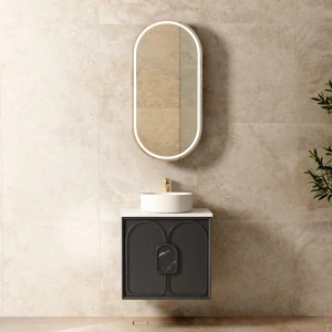 Laguna 600mm Oak Wall Hung Vanity