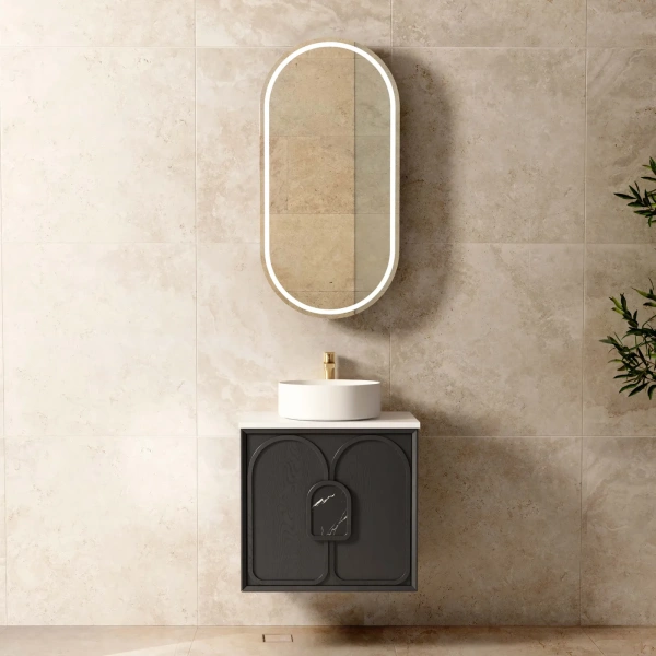 Laguna 600mm Oak Wall Hung Vanity