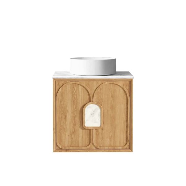 Laguna 600mm Oak Wall Hung Vanity - Image 8